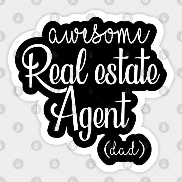 Awesome real estate agent Christmas gift for dad Sticker by amazinstore